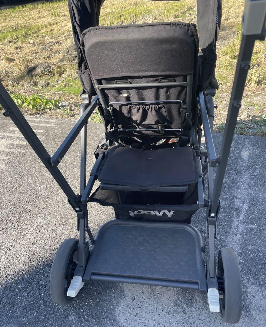 JOOVY 二人乗りジュービーカブースウルトラライトグラファイト　リアシート付