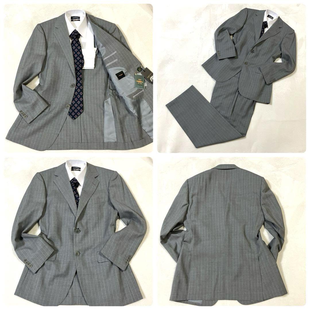 新品】Savile Row セヴィルロウ メンズスーツ A5 グレー 高級生地 新品】Savile Row セヴィルロウ メンズスーツ A5 グレー 高級生地