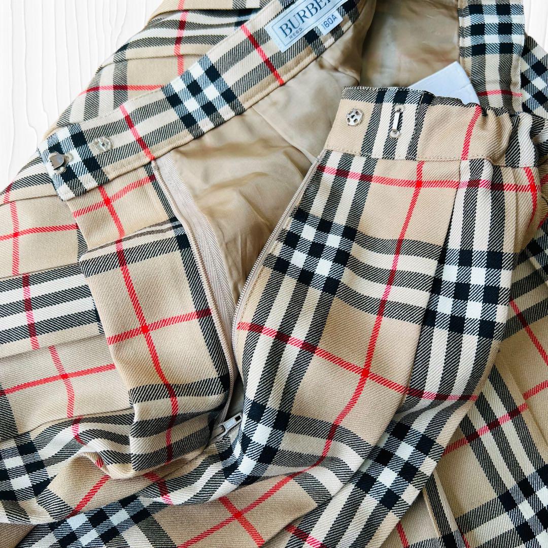 横様専用 Burberrys プリーツスカート 膝丈 ノバチェック 160A