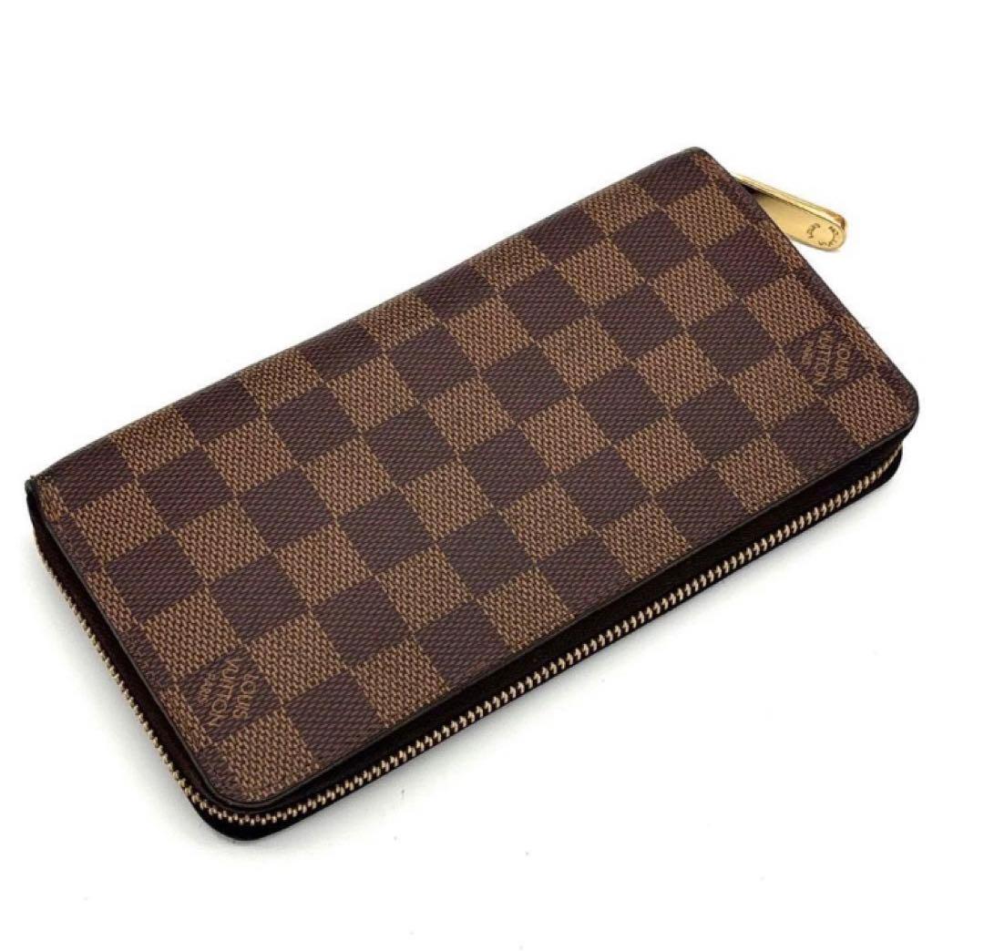ルイヴィトン ジッピーウォレット ダミエ エベヌ 長財布 ピンク