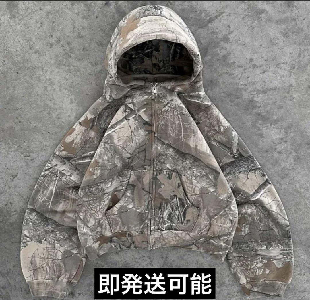 フーディー　ジップパーカー　パーカー　リアルツリー　迷彩 FCMM パーカー 「日本限定」REALTREE ZIP UP / リアルツリー