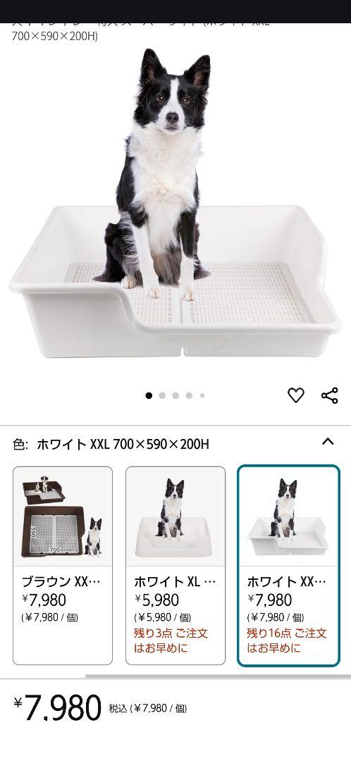 Amazon | DogLife 犬 トイレ トレー 大型犬 特大 スーパー