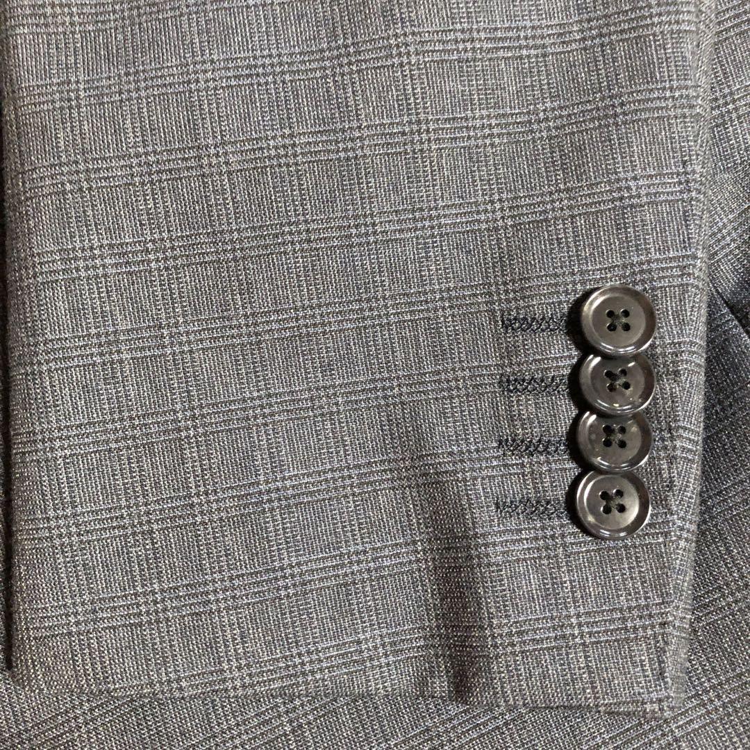 【新品】Savile Row セヴィルロウ メンズスーツ A5 グレー 高級生地 新品】Savile Row セヴィルロウ メンズスーツ A5 グレー 高級生地