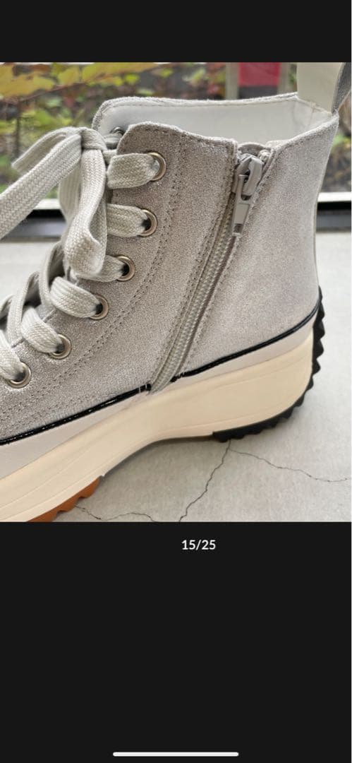 【新品】ヌーベルヴォーグ ハイカットスニーカー シルバー 【新品】ヌーベルヴォーグ ハイカットスニーカー シルバー