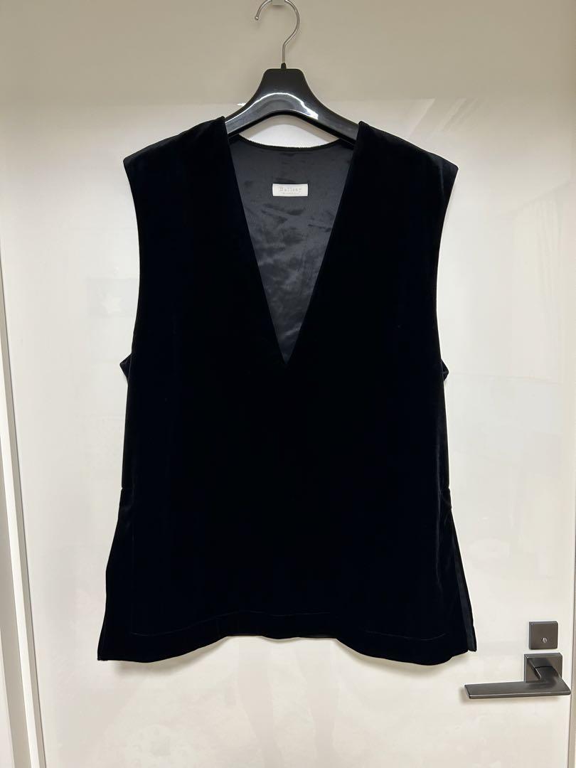 ballsey マットベロア Vネックベスト ボールジィ