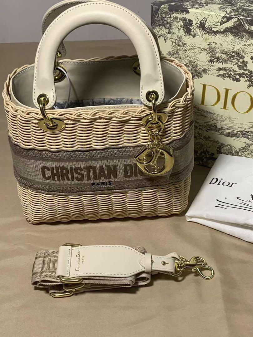 Dior バッグ ミニ レディディオール かごバッグ オブリーク