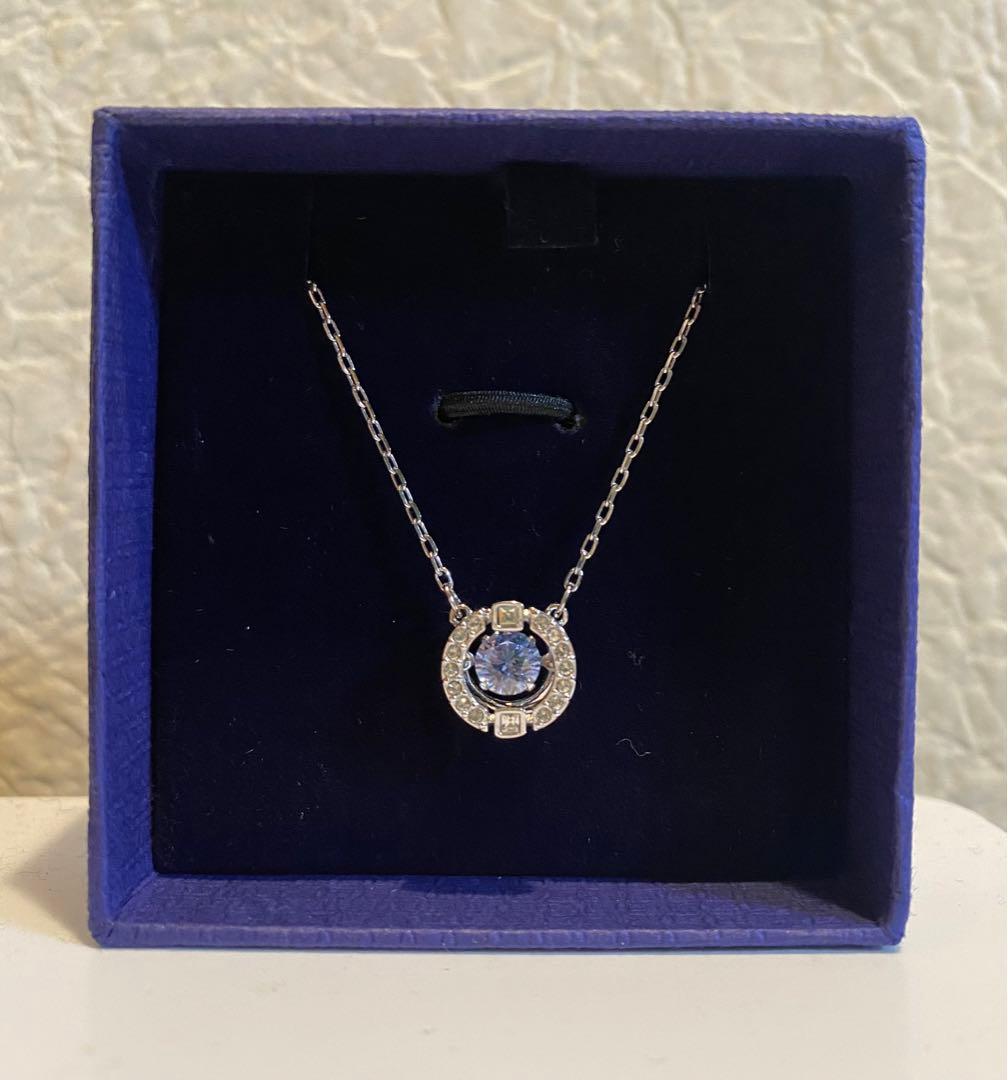 Swarovski Sparkling Dance ネックレス ブルー Swarovski Sparkling Dance ネックレス ブルー