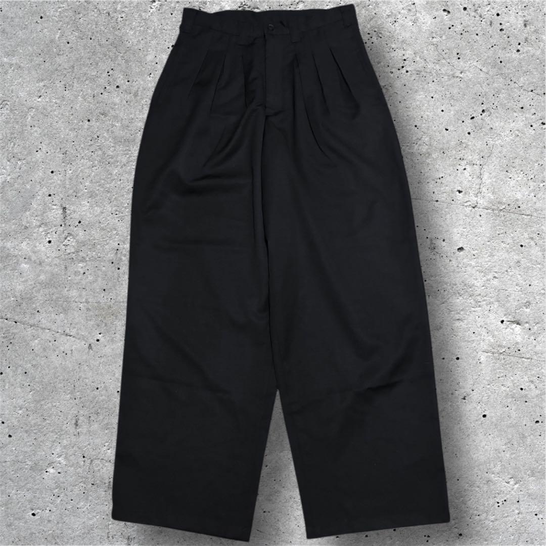 Yohji Yamamoto POUR HOME タックワイドスラックスL・Yohji Yamamoto POUR HOMME