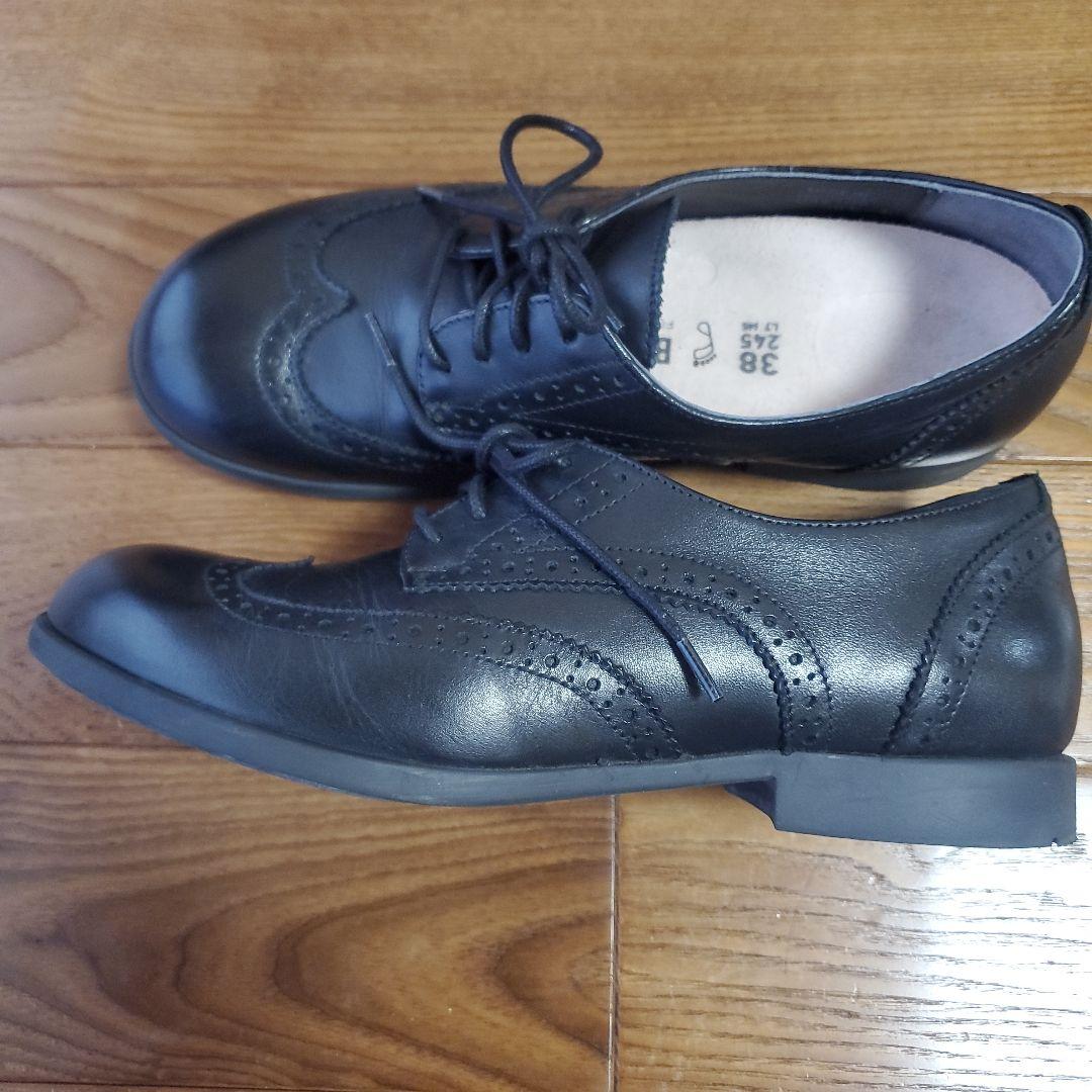 BIRKENSTOCK ブラックレースアップシューズ 38 BIRKENSTOCK ブラックレースアップシューズ 38
