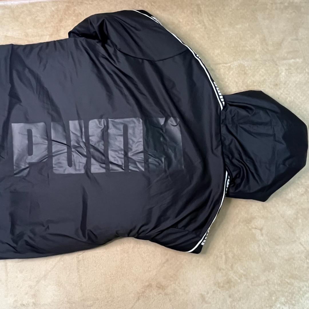 【美品】 PUMA メンズ ベンチコート　ロングパデッドコート プーマ　ブラック