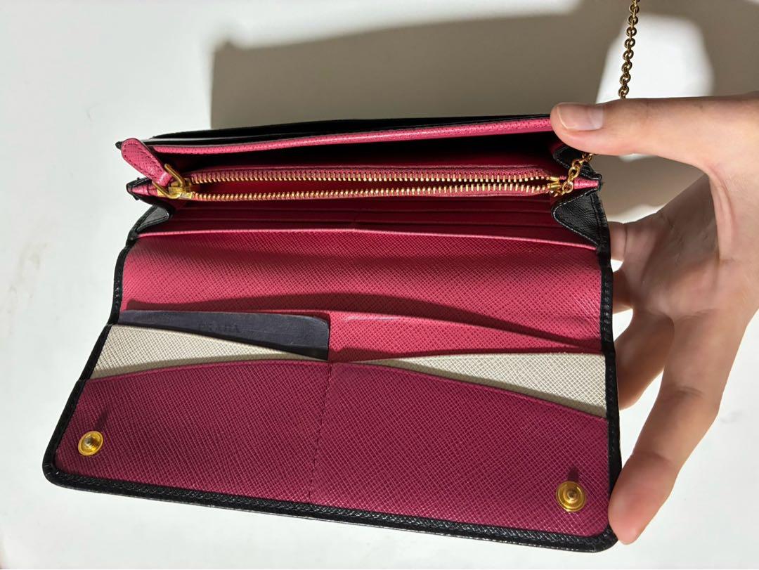 PRADA プラダ サフィアーノ 長財布 革 レザー Saffiano