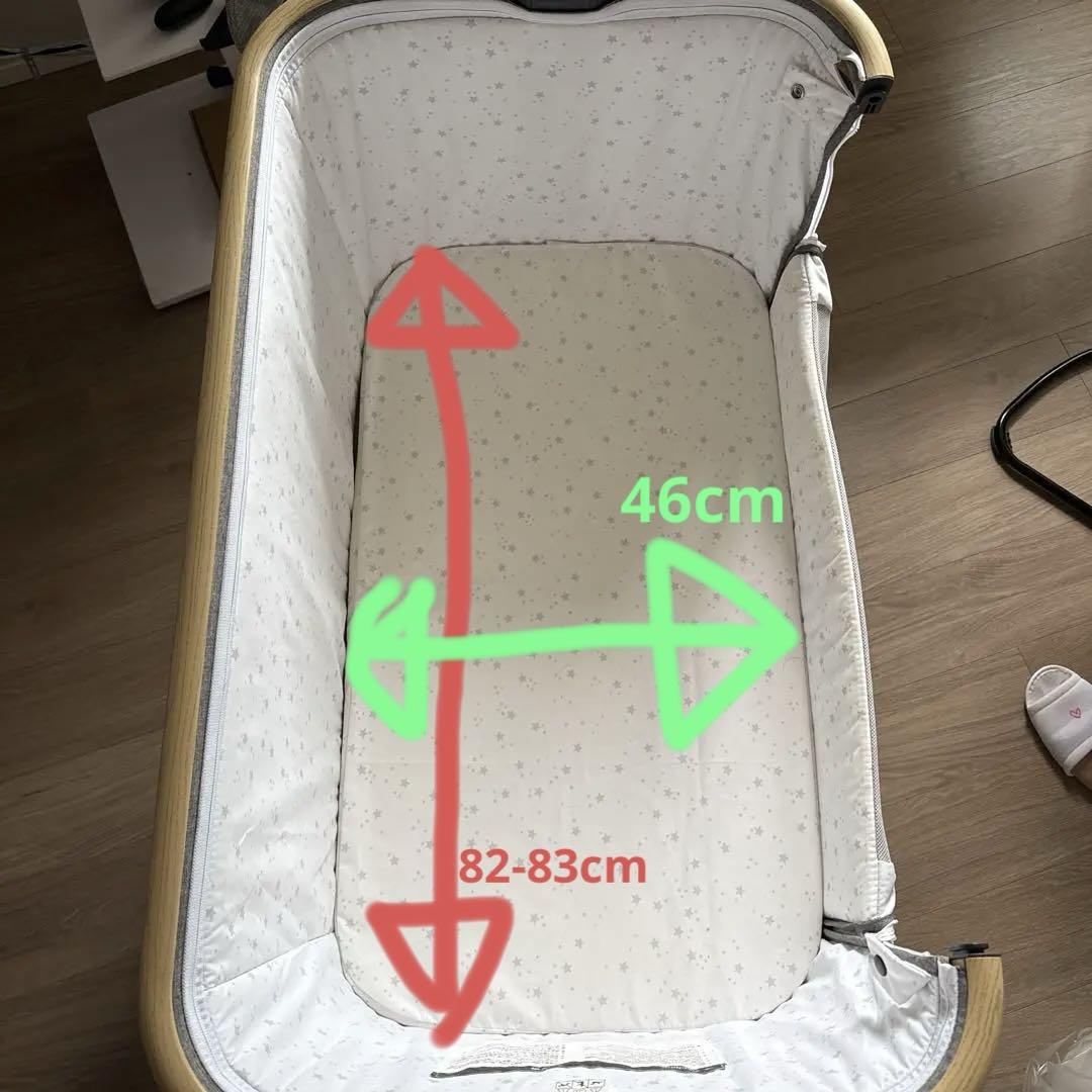 美品 ベビーベッド HZDMJ グレー 楽天ベビーベッド部門No.1 美品 ベビーベッド HZDMJ グレー 楽天ベビーベッド部門No.1
