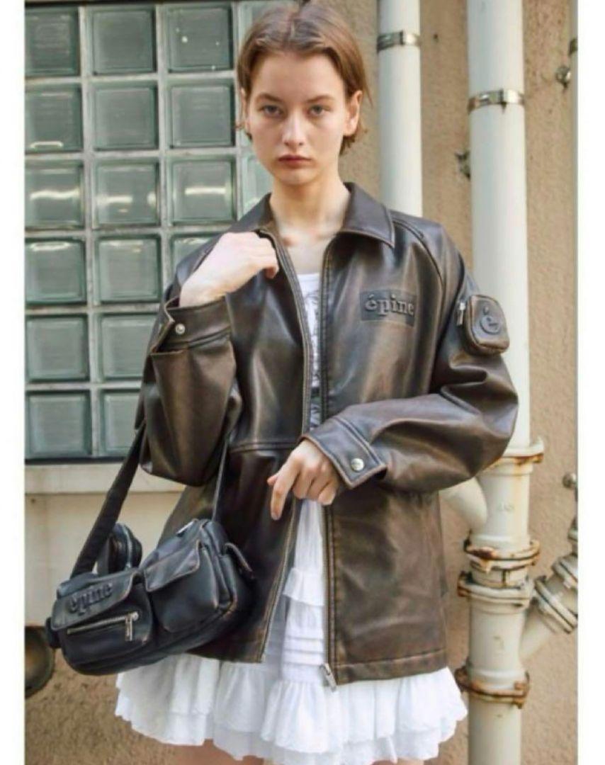 épine leather jacket エピヌレザージャケット 画像1