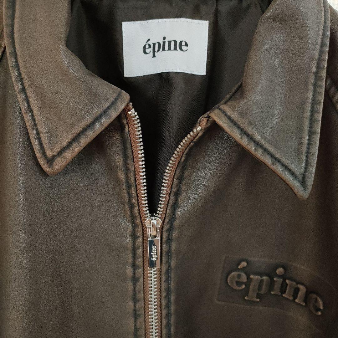 épine leather jacket エピヌレザージャケット 画像5