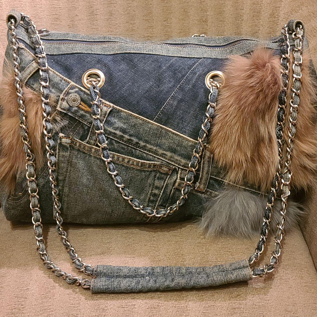 限定SALE低価 Nina mew デニム ボストンバッグ FNGsA-m62371876065 人気100%新品