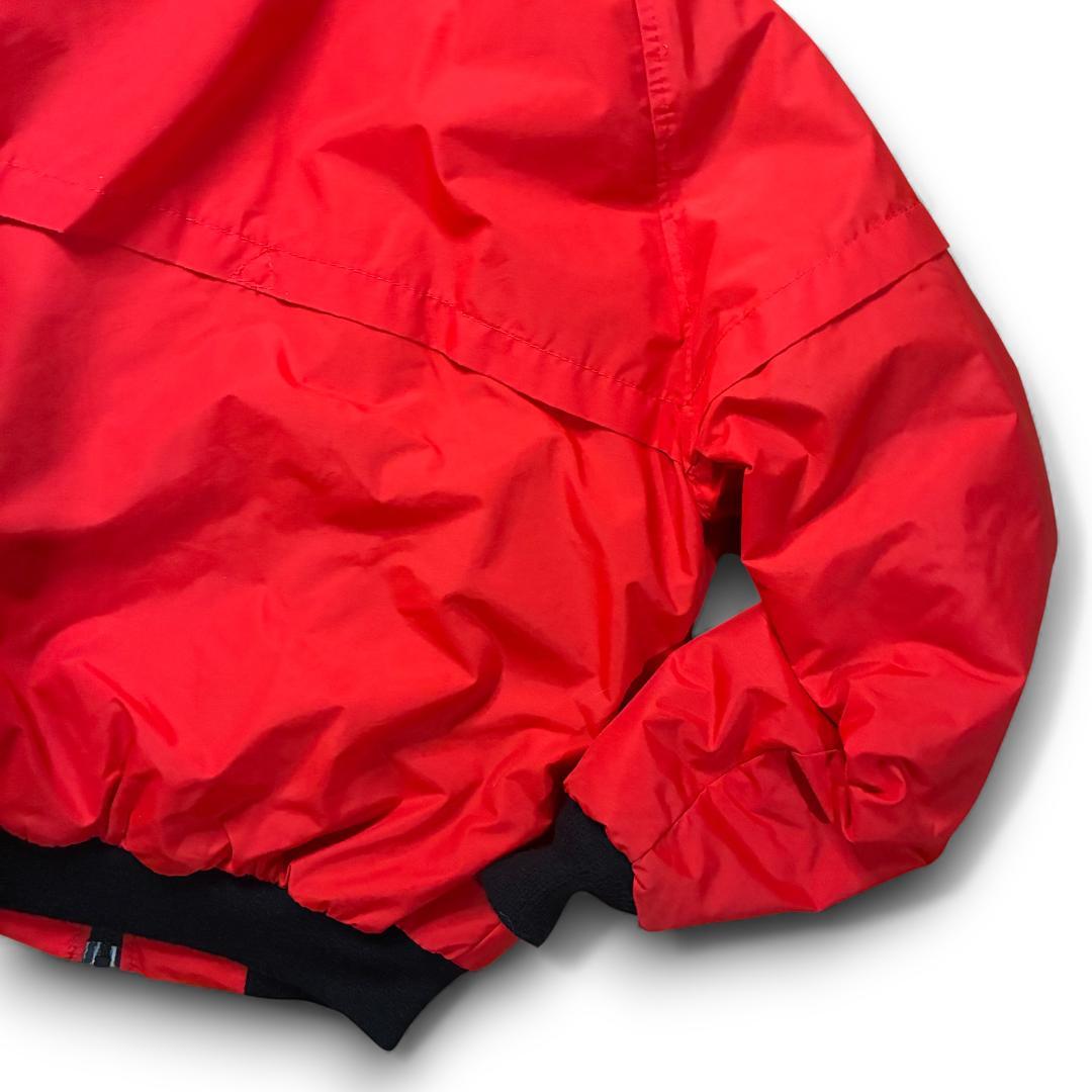 90s USA製 OMEGA ナイロンジャケット 短丈 ボストン製 美品 赤 90s USA製 OMEGA ナイロンジャケット 短丈 ボストン製 美品 赤