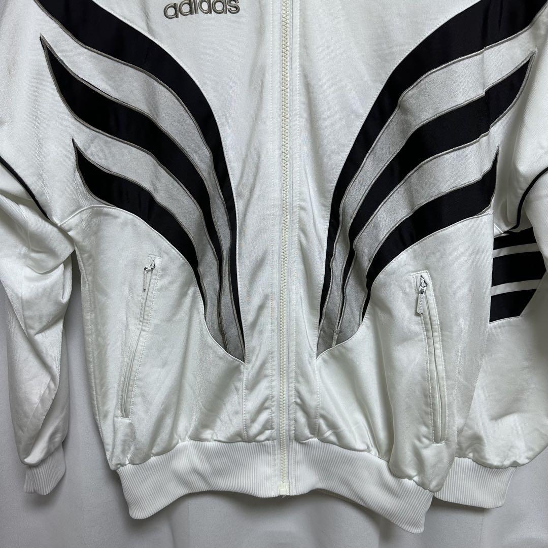 adidas アディダス トラックジャケット ホワイト Mサイズ相当 稀少