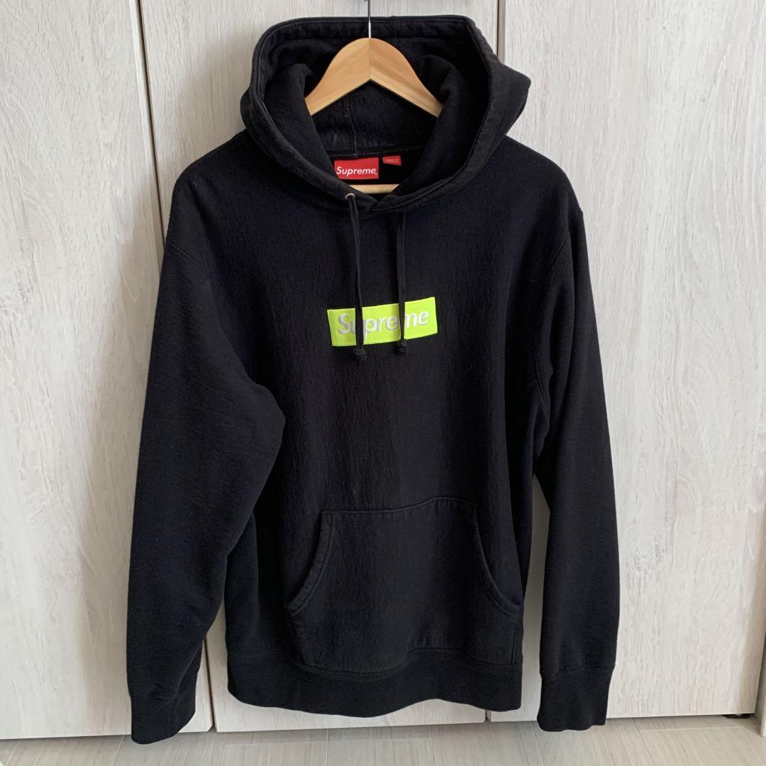 Supreme box logo sweat hoodie L