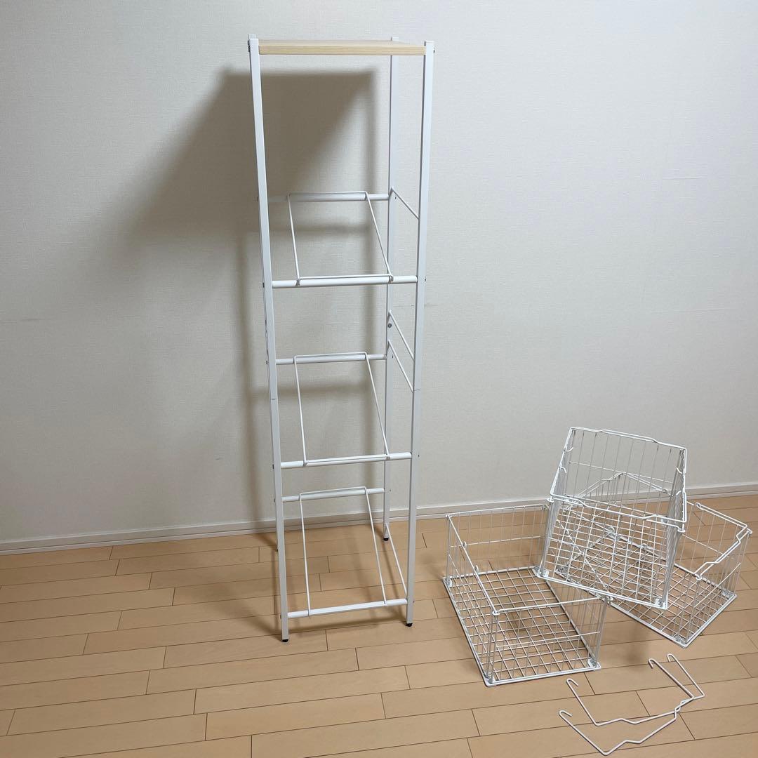 ランドリーラック 3段やや傷や汚れあり