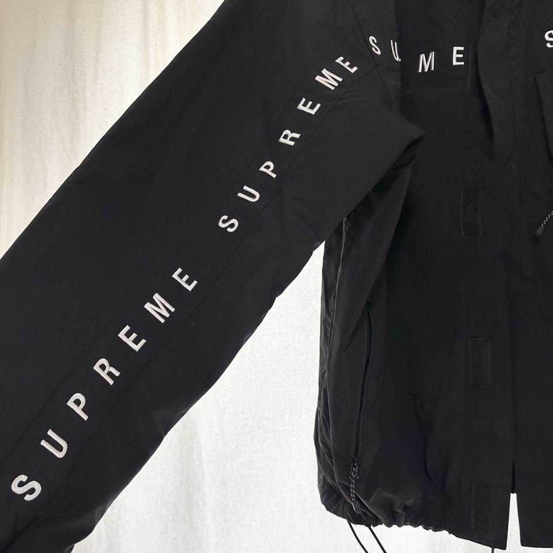 ジャケット・アウター Supreme Curve Logos Ripstop Jacket / S