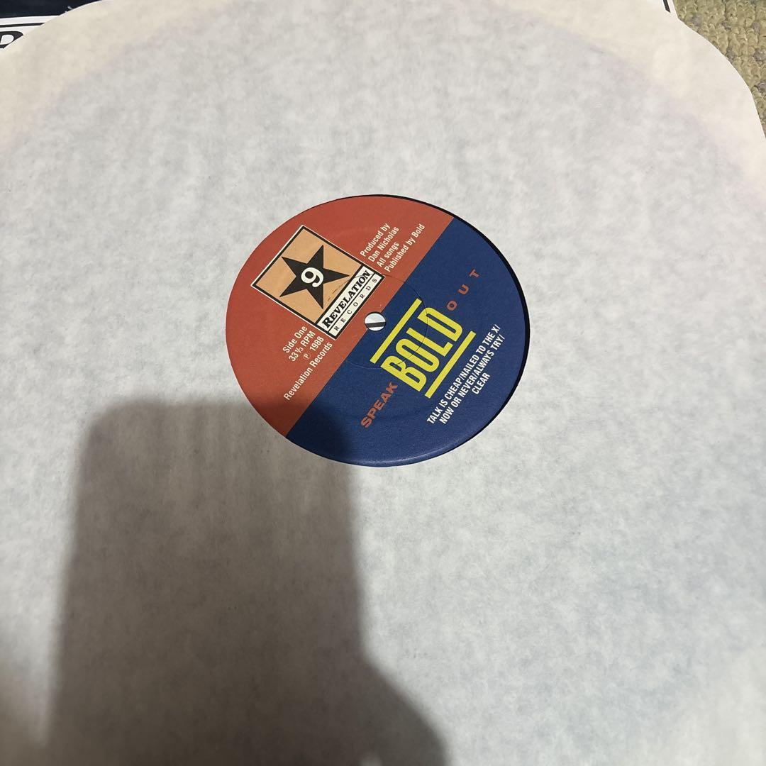 BOLD Speak Out LP オリジナル 1stプレス オーダーシート付