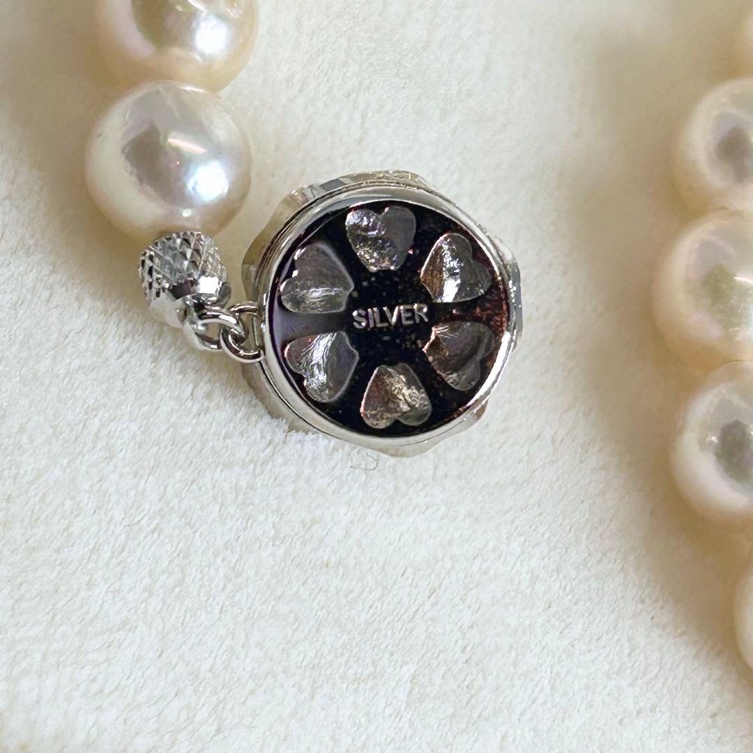 大珠✨️ 高知百貨 パールネックレス 全長43cm 約8.5mm-8mm 真珠