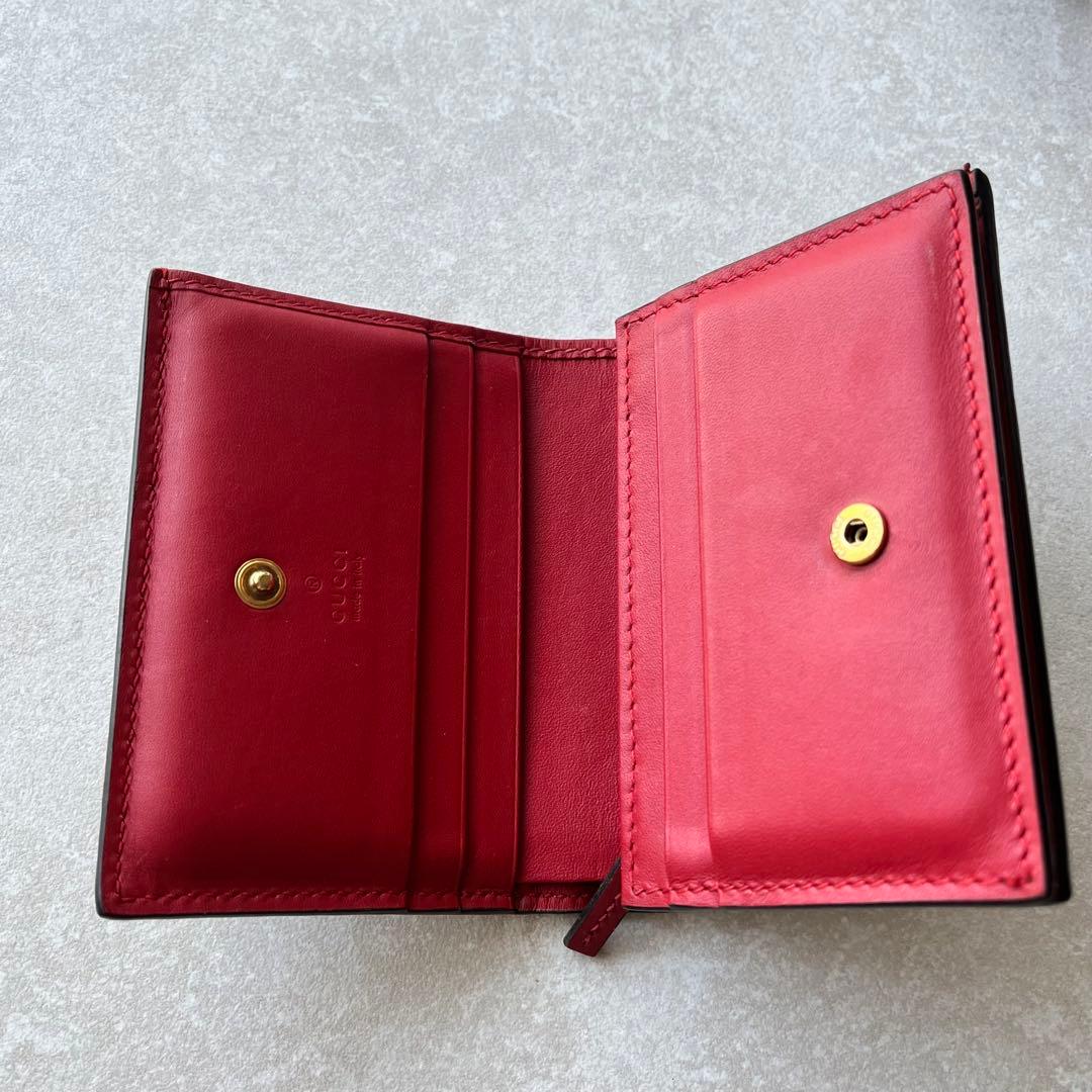 GUCCI さくらんぼ　二つ折り財布