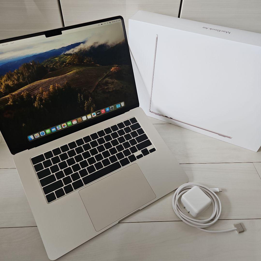 新品同様 M3 MacBook Air 15インチ 16GB 512GB US