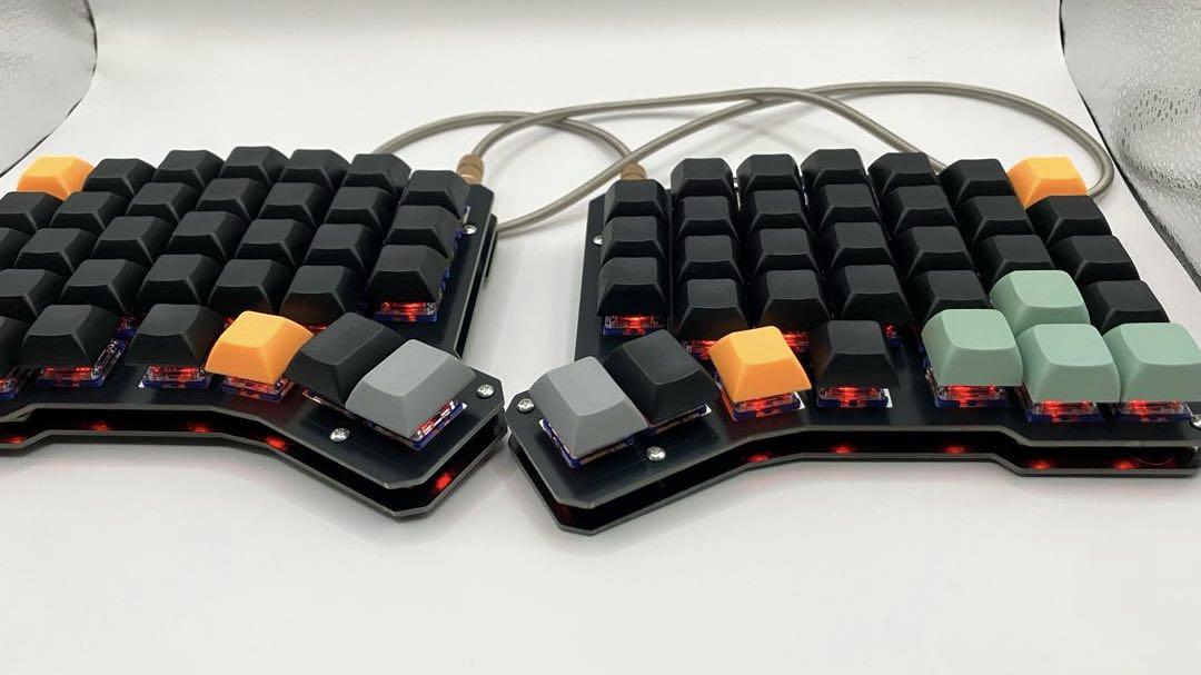 分割キーボード　Ergo68　完成品