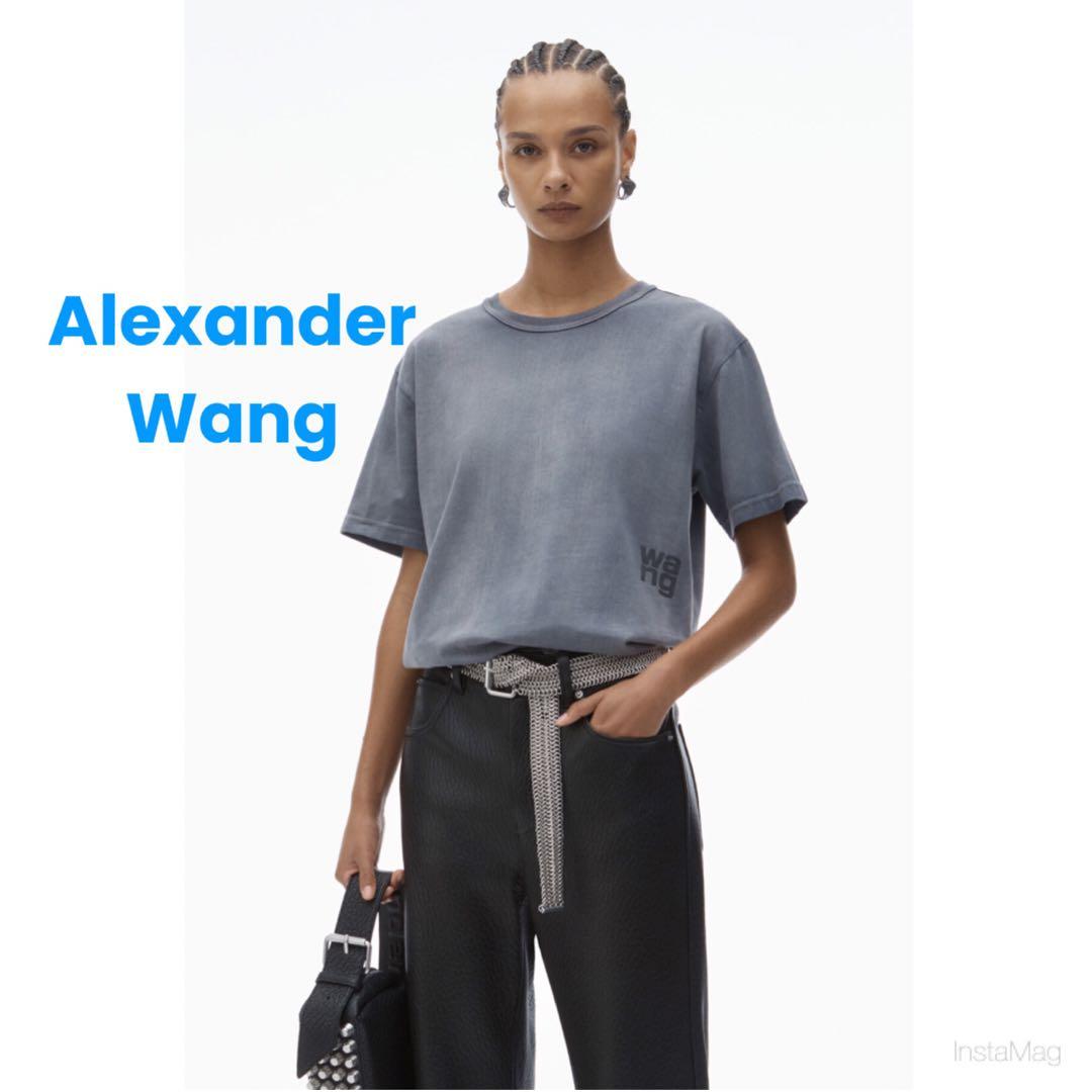 ❇️AlexanderWangアレキサンダーワン25新作ロゴジャージTシャツ