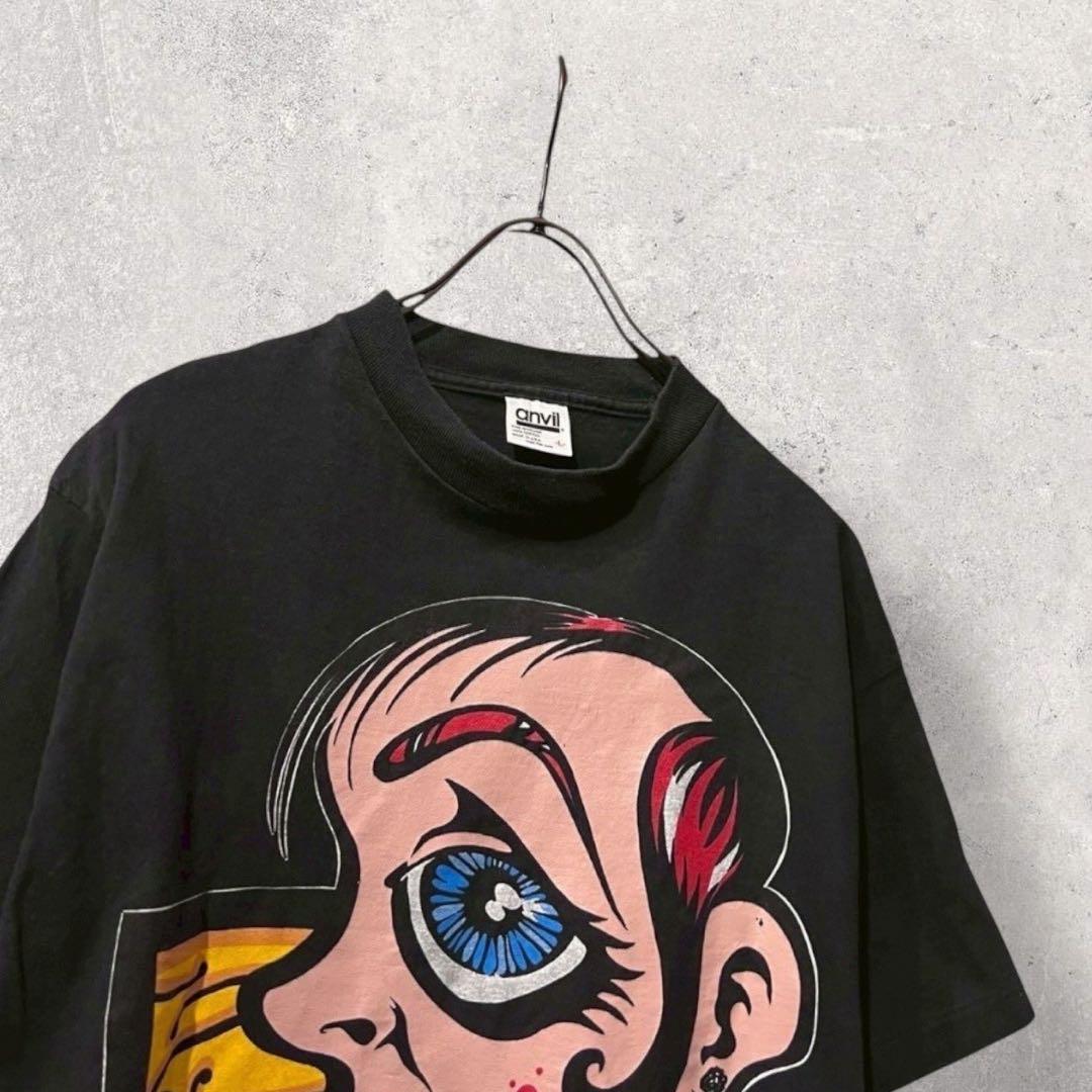 希少 rare NEW DEAL ART Tシャツ アート OLDスケート 黒