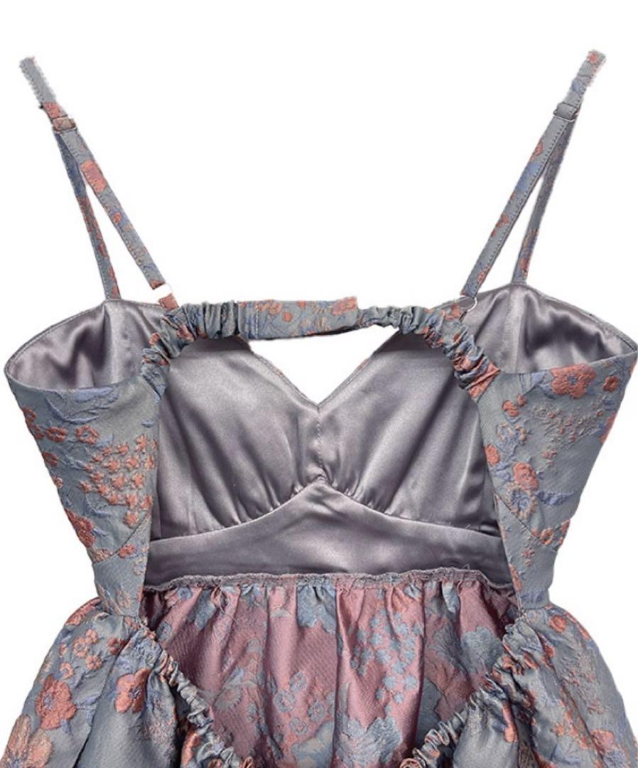 トップス HONEY MI HONEY  jacquard flare camisole HONEY MI HONEY jacquard flare camisole