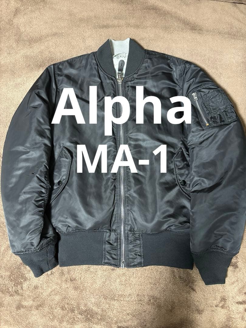 alpha MA-1 ブラッドチットプリントL ALPHA INDUSTRIES