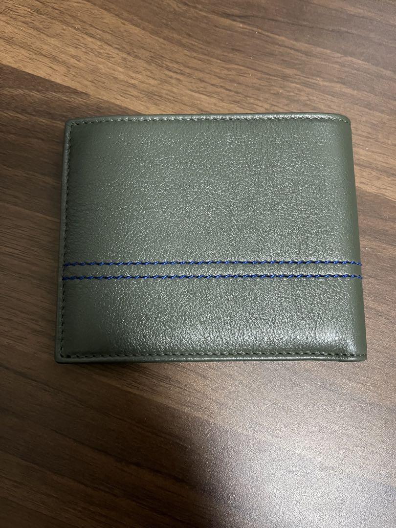 ブルガリ　オリーブグリーン 二つ折り財布
