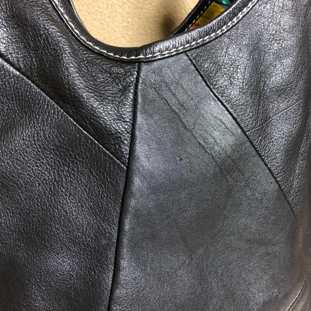牛革 バケツ型