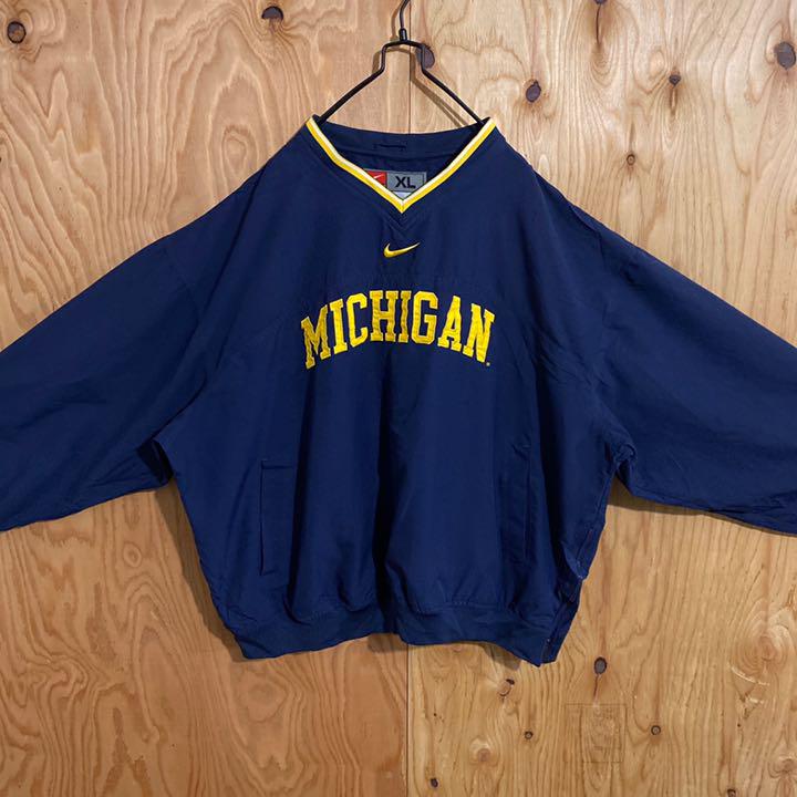 低価新品 ナイキ 銀タグ スウッシュ 刺繍 紺 GagHJ-m62392044893 ミシガン ゲームシャツ USA古着 90s 人気が高