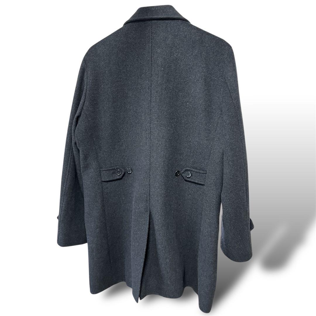 【美品】★チェスターコート★ユナイテッドアローズ★絹・カシミヤ混★黒★L★