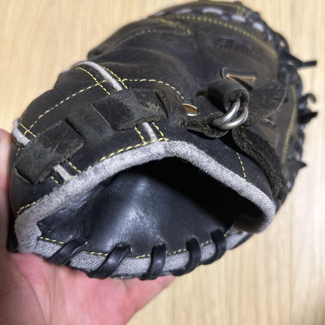 キャッチャーミット 黒 レザー ゼット 軟式キャッチャーミット ウイニングロードシリーズ 捕手