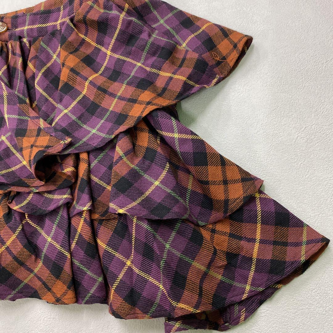 i742◯ Vivienne Westwood フリルミニスカート サイズ3