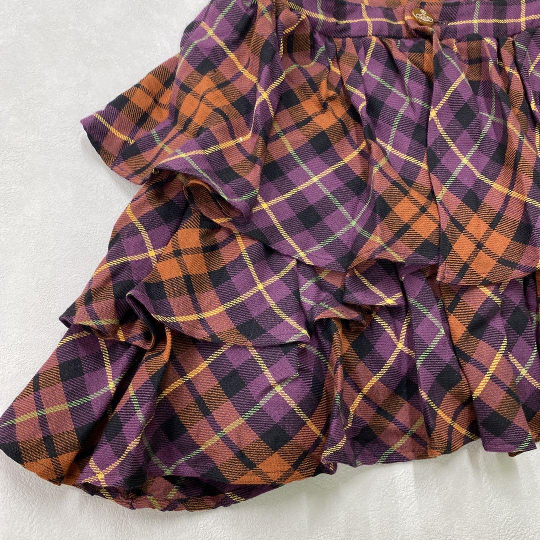i742◯ Vivienne Westwood フリルミニスカート サイズ3