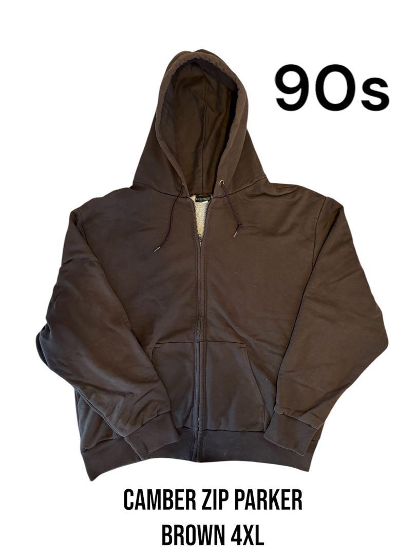 【希少】90s CAMBER ZIP PARKER 裏サーマル ブラウン 4XL