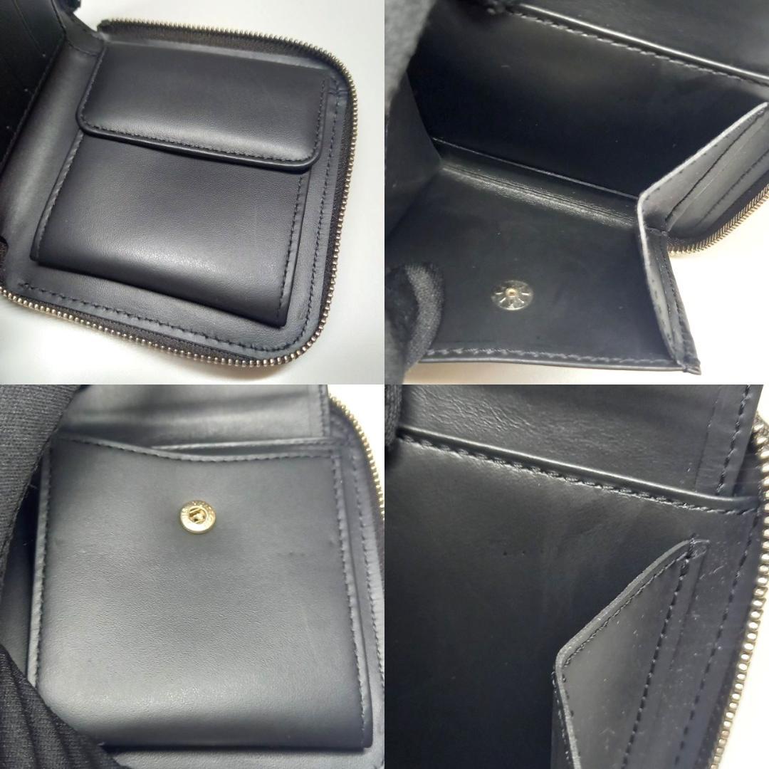 美品 ヴィトン ラウンドファスナー財布 二つ折り モノグラム グラセ メンズ