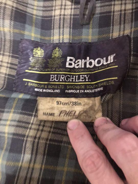 バブアー 2ワラント バーレイ サイズ38 barbour burghley 画像5