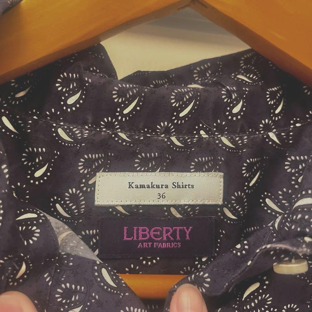 LIBERTY. - 鎌倉シャツ×Liberty ノースリーブブラウスの通販 by