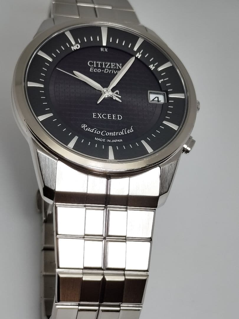 シチズン　高級ライン　エクシード　電波ソーラー　高級ドレスウォッチ　電波時計