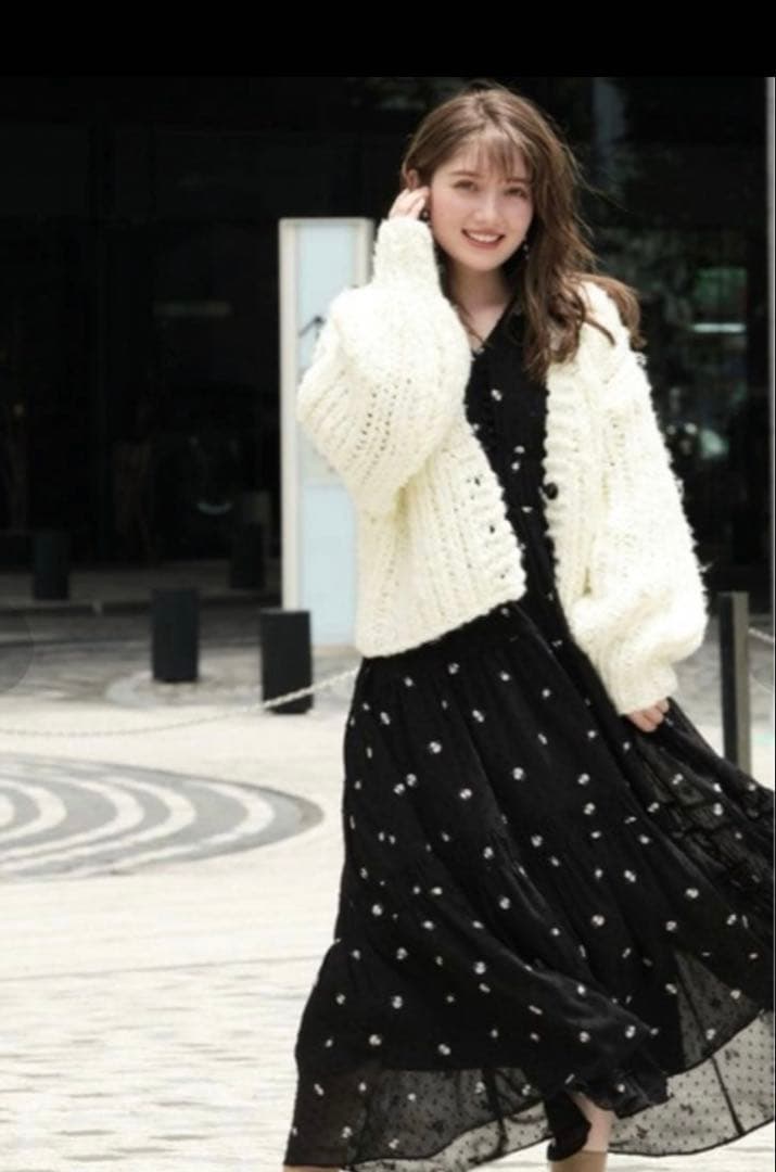 Apuweiser-riche ハンドニットショートカーデM Apuweiser-riche