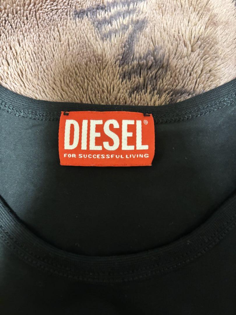 DIESEL 黒 TシャツとDIESEL 白 パンツ セット