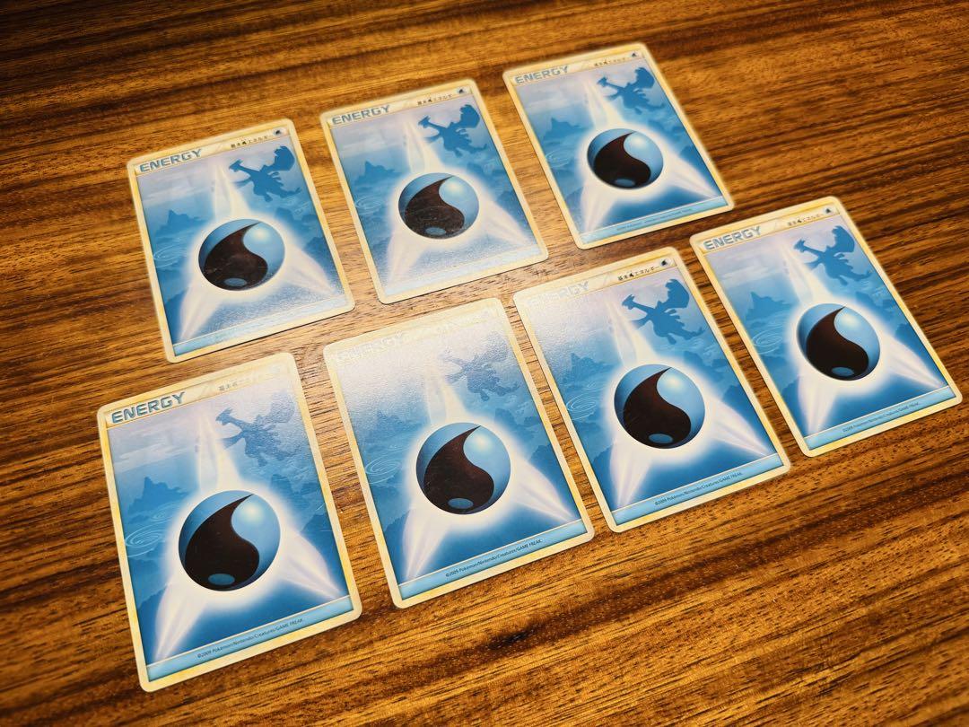 ポケモンカード　基本水エネルギー　レジェンド　7枚セット
