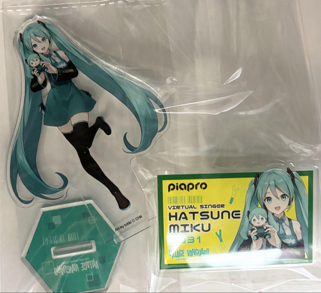 初音ミク ヴィレヴァン ヴィレッジヴァンガード アクリルスタンド アクリルバッジ