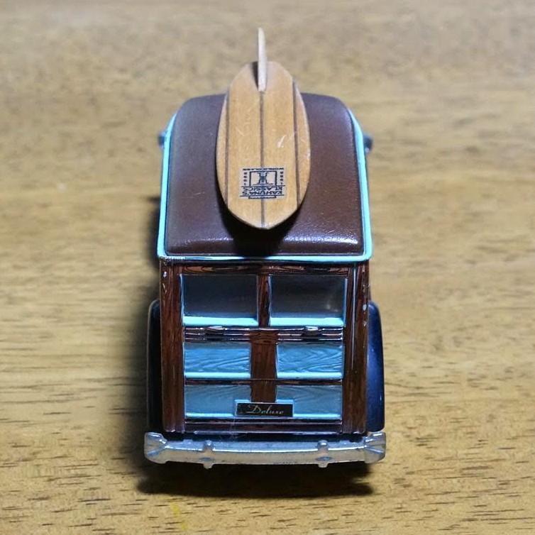 ビンテージミニカー サーフボード付き ウッドワゴンミニカー サーフボード付き - メルカリ